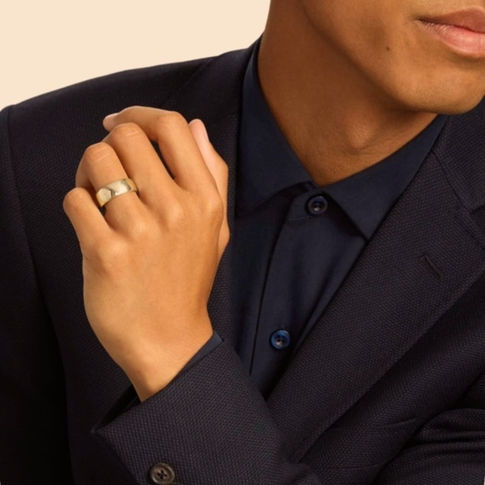 14k Yellow Gold filled Stackable 8mm Ring Wedding Band